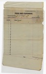 1895 December 31: Receipt, of Will Preston, deputy marshal, for expenses and fees; George J. Crump, U.S. marshal