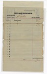 1895 December 31: Receipt, of H.L. White, deputy marshal, for expenses and fees; George J. Crump, U.S. marshal