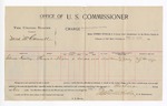 1895 December 20: Voucher, U.S. v. David McCornell, larceny; Stephen Wheeler, commissioner; Solomon Frailey, witness; W.J. Fleming, witness of signatures; W.J. Fleming, deputy marshal