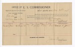 1895 December 23: Voucher, U.S. v. William Davis, violating intercourse laws; James Brizzolara, commissioner; David S. Jones, witness; George J. Crump, U.S. marshal; W.J. Fleming, deputy marshal