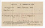 1895 December 23: Voucher, U.S. v. Clay Carrer, robbery U.S. mail; Stephen Wheeler, commissioner; C.B. Coleman, A.P. Vance, witnesses; George J. Crump, U.S. marshal; W.J. Fleming, deputy marshal