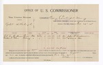 1895 December 26: Voucher, U.S. v. Robert Hettabaugh, passing counterfeit money; John W. Anderson, William D. Glass, witnesses; E.B. Harrison, commissioner; George J. Crump, U.S. marshal