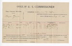 1896 January 2: Voucher, U.S. v. Boyd Quarles, robbery of post office; E.B. Harrison, commissioner; John H. Shahane, Walter Case, Henry Downing, witnesses; George J. Crump, U.S. marshal