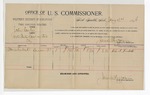 1896 January 3: Voucher, U.S. v. John Curtis, violating intercourse laws; James Brizzolara, commissioner; Albert Fredreck, witness; George J. Crump, U.S. marshal
