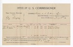1896 January 6: Voucher, U.S. v. Elroy Shipley, violating intercourse laws; E.B. Harrison, commissioner; Bob Daunbug, John D. Welch, witnesses; George J. Crump, U.S. marshal