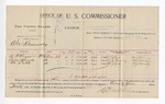 1896 January 9: Voucher, U.S. v. Abe Kennedy, assault with intent to kill; Stephen Wheeler, commissioner; A.P. Pryor, Lucy Kennedy, William Lott, witnesses; W.J. Fleming, witness of signatures; George J. Crump, U.S. marshal