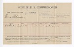 1896 January 10: Voucher, U.S. v. George Chandler, introducing liquor; Stephen Wheeler, commissioner; Bob Gaskins, witness; George J. Crump, U.S. marshal