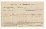 1896 January 11: Voucher, U.S. v. Gooden Barnes, violating intercourse laws; E.B. Harrison, commissioner; Isaac Hobbs, Daniel R. Gourd, witnesses; W.F. Harman, witness of signature; George J. Crump, U.S. marshal