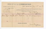 1896 January 13: Voucher, U.S. v. J.L. Watts, violating postal laws; James Brizzolara, commissioner; Marvin Byrd, witness; George J. Crump, U.S. marshal