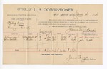 1896 January 16: Voucher, U.S. v. Phillip Casey, larceny; James Brizzolara, commissioner; A. Scrimgrow, John Cavalie, witnesses; George J. Crump, U.S. marshal