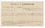 1896 January 20: Voucher, U.S. v. G. Ferguson, violating intercourse laws; E.B. Harrison, commissioner; Ritchard E. Gibbons, witness; George J. Crump, U.S. marshal