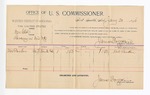 1896 January 20: Voucher, U.S. v. One Cloe, larceny; James Brizzolara, commissioner; Dot Parker, witness; George J. Crump, U.S. marshal