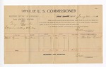 1896 January 21: Voucher, U.S. v. George Mixwater, introducing and selling whiskey; E.B. Harrison, commissioner; Martin Rowe, witness; George J. Crump, U.S. marshal