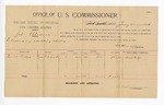 1896 January 21: Voucher, U.S. v. John Blossom, introducing and selling whiskey; E.B. Harrison, commissioner; David Ridge, witnesses; George J. Crump, U.S. marshal