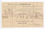 1896 January 21: Voucher, U.S. v. George Replogle, assault with intent to kill; James Brizzolara, commissioner; James Walls, G.J. Mackey, Ida Riddle, witnesses; C.C. Ayers, witness of signatures; George J. Crump, U.S. marshal