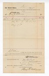 1896 January 3: Voucher, to B.F. Atkinson for services as jury guard; Stephen Wheeler, district clerk; I.M. Dodge, deputy clerk; George J. Crump, U.S. marshal