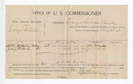 1896 January 25: Voucher, U.S. v. George Webster, larceny; Stephen Wheeler, commissioner; Allen McMurty, Jud J. Stickney, witnesses; George J. Crump, U.S. marshal; W.J. Fleming, deputy marshal