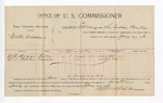 1896 January 27: Voucher, U.S. v. Walter Williams, larceny; Stephen Wheeler, commissioner; W.B. Hogan, E.A. Parker, witnesses; George J. Crump, U.S. marshal; A. Crump, deputy marshal