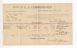 1896 January 29: Voucher, U.S. v. Robert Elzey, robbery; James Brizzolara, commissioner; Ed Nashbitt, Peter Berry, witnesses; G.M. Cauly, witness of signature; George J. Crump, U.S. marshal