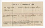 1896 January 29: Voucher, U.S. v. Alpharetta Jones, violating intercourse laws; Stephen Wheeler, commissioner; George Stephens, John Parker, witnesses; C.C. Ayers, witness of signatures; George J. Crump, U.S. marshal
