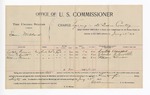 1896 January 29: Voucher, U.S. v. Sam Willard, larceny; E.B. Harrison, commissioner; Switch Foreman, Charles G. Smith, William Foreman, witnesses; George J. Crump, U.S. marshal
