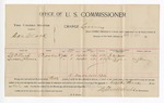 1896 January 31: Voucher, U.S. v. Dan Clark, larceny; Stephen Wheeler, commissioner; G.W. Nash, Lawson Johnson, witnesses; W.J. Fleming, witness of signature; George J. Crump, U.S. marshal