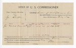 1896 January 7: Voucher, U.S. v. Lee Tristin, violating intercourse laws; E.B. Harrison, commissioner; Joe Welch, witness; George J. Crump, U.S. marshal