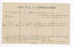 1896 February 10: Voucher, U.S. v. M. Leviner, violating intercourse laws; James Brizzolara, commissioner; McDermott Brown, witness; George J. Crump, U.S. marshal