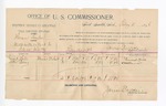 1896 February 11: Voucher, U.S. v. Hiram Lender, assault with intent to kill; Samuel Hill, D.M. Berry, witness; George J. Crump, U.S. marshal