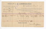 1895 February 13: Voucher, U.S. v. Frank Daniels et al., larceny; James Brizzolara, commissioner; Maud Johnson, Walter Trainer, witnesses; George J. Crump, U.S. marshal; M. Straus, witness of signatures