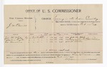 1896 February 17: Voucher, U.S. v. J.N. Phariss, larceny; E.B. Harrison, commissioner; Jason M. Whaley, Calleydona Fugate, Ed Harrison, witnesses; John Redline, witness of signatures; George J. Crump, U.S. marshal