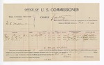 1896 February 18: Voucher, U.S. v. W.E. Williamson, adultery; E.B. Harrison, commissioner; Laura Terrel, Mary E. Kumkel, J. Rogers, witnesses; John Redline, witness of signatures; George J. Crump, U.S. marshal