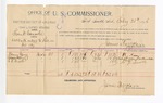 1896 February 21: Voucher, U.S. v. Fran Canade, assault with intent to kill; James Brizzolara, commissioner; H. Ganz, Robert Allen, C.F. Snooh, witnesses; S.N. Strauss, witness of signature; George J. Crump, U.S. marshal