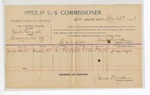 1896 February 22: Voucher, U.S. v. Wash Hanand, larceny; James Brizzolara, commissioner; George Doyle, witness; George J. Crump, U.S. marshal