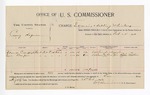 1896 February 24: Voucher, U.S. v. Coney Hagner, introducing and selling whiskey; E.B. Harrison, commissioner; Alexander C. Buffington, Isaac Bearpaw, witnesses; John Redline, witness of signatures; George J. Crump, U.S. marshal