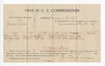 1896 February 29: Voucher, U.S. v. Charles Fields, larceny; James Brizzolara, commissioner; William Riley, Chris Grenongen, witnesses; George J. Crump, U.S. marshal