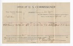 1896 April 4: Voucher, U.S. v. Zack Davis, larceny; James Brizzolara, commissioner; W.B. Stement, witness; C.C. Ayers, witness of signature; George J. Crump, U.S. marshal
