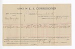 1896 April 9: Voucher, U.S. v. Alma Davenport, larceny; James Brizzolara, commissioner; A.L. Schofield, witness; George J. Crump, U.S. marshal