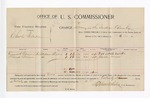 1896 April 10: Voucher, U.S. v. Charles Wilson, larceny; Stephen Wheeler, commissioner; Trentworth Corner, Claude Corner, witness; George J. Crump, U.S. marshal