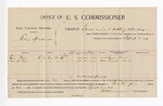 1896 April 11: Voucher, U.S. v. Elias Anderson, introducing and selling whiskey; Stephen Wheeler, commissioner; Sam Weir, Daniel Weir, witnesses; George J. Crump, U.S. marshal