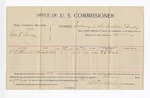 1896 April 11: Voucher, U.S. v. Ben T. Berry, larceny; Stephen Wheeler, commissioner; T.L. Thorel, witness; George J. Crump, U.S. marshal