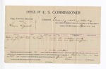 1896 April 22: Voucher, U.S. v. Samson Squirrel, introducing and selling whiskey; E.B. Harrison, commissioner; William Smith, John Kingfisher, witnesses; George J. Crump, U.S. marshal