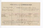 1896 April 24: Voucher, U.S. v. George Merly (alias George Books), assault with intent to kill; James Brizzolara, commissioner; G.W. Faber, Abe Parter, Jessie McHenry, witnesses; William Cravins, witness of signature; George J. Crump, U.S. marshal