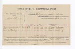 1896 April 25: Voucher, U.S. v. Robert Chamberlain, introducing and selling whiskey; E.B. Harrison, commissioner; George Niemeyer, William Sinner, James M. Carselowey, witnesses; George J. Crump, U.S. marshal