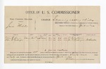 1896 April 27: Voucher, U.S. v. James Medlin, introducing and selling whiskey; E.B. Harrison, commissioner; Oliver Hance, Alfra G. Rutherford, witnesses; George Cooper, witness of signature; George J. Crump, U.S. marshal