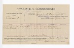 1896 April 28: Voucher, U.S. v. C. Michael, larceny; E.B. Harrison, commissioner; Bertie Dyson, Nicholas Waldrup, witnesses