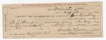 1896 August 20: Certificate of employment, for Seaton Thomas, guard; Don Courtney, U.S. prisoner; R.T. Bumpers, deputy marshal