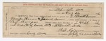 1896 August 26: Certificate of employment, for B.F. Gipson, guard; E. Blackborn, George Brown, Frank Brown, U.S. prisoners; R.T. Bumpers, deputy marshal