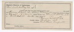 1896 August 29: Certificate of employment, for Burim McIntosh, guard; Henry Marsh Sr., Henry Marsh Jr., U.S. prisoners; Grant Johnson, U.S. marshal