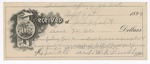 1896 September 1: Receipt, of J.L. Holt, deputy marshal; to Mrs. W.R. Hensley for feeding of Lewis Drummand, U.S. prisoner